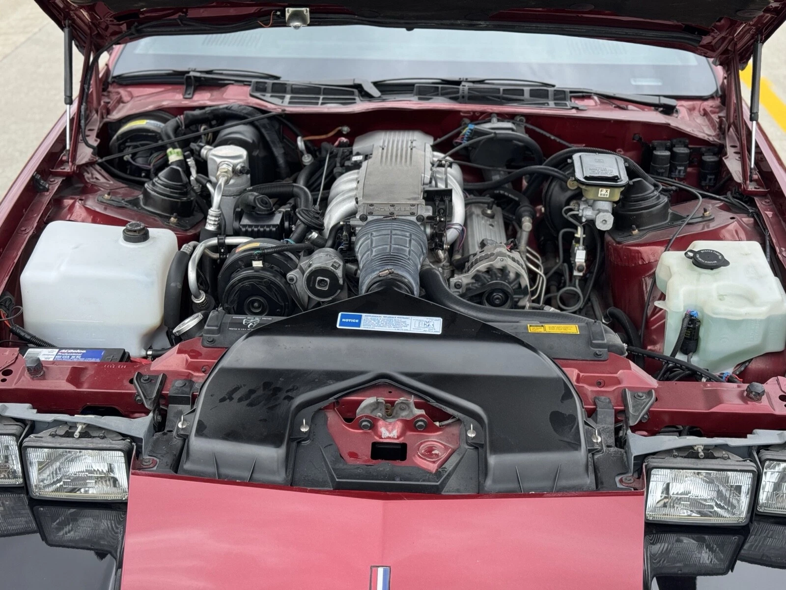 1990 Chevrolet Camaro IROC Z engine under the hood