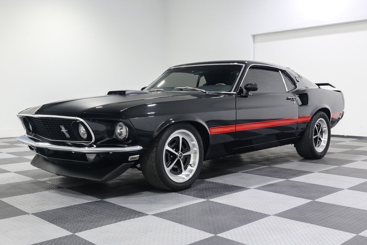 1969 Ford Mustang Mach 1 Fastback 5268 Miles Black Coupe 351W V8 Tremec TKO500 5