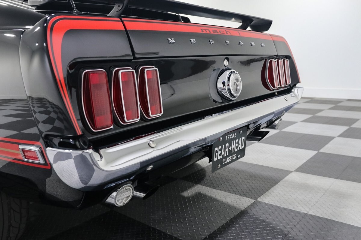 1969 Ford Mustang Mach 1 Fastback 5268 Miles Black Coupe 351W V8 Tremec TKO500 5